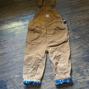 Carhartt Kids Tan lined Overalls